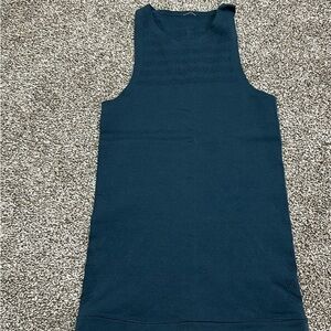 Classic Sleeveless Dark Blue Women's Tank Top